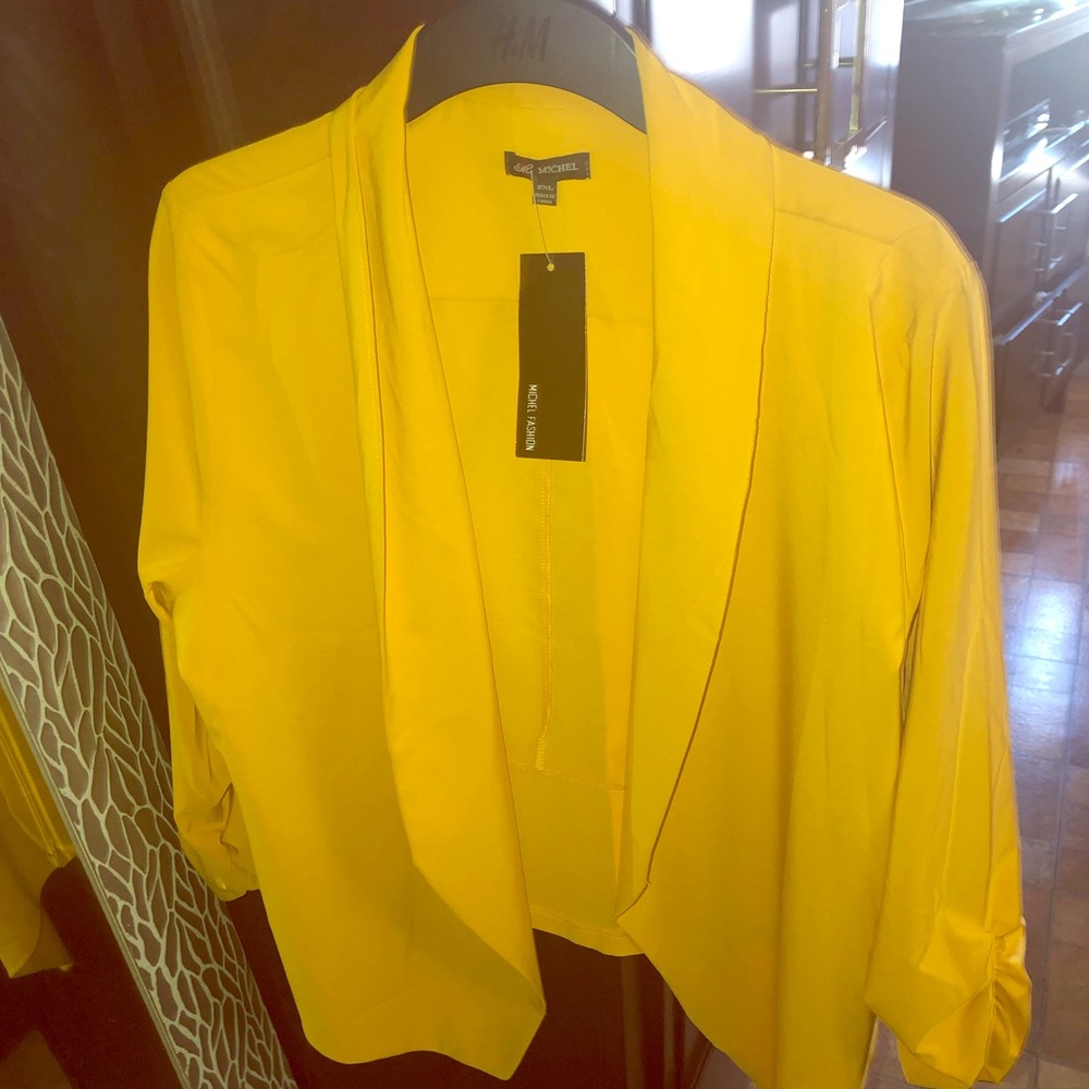 NWT yellow blazer.